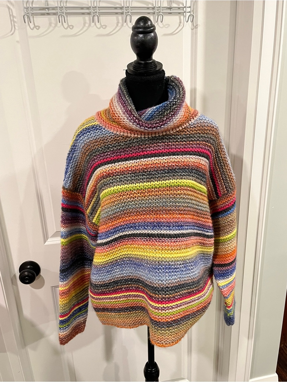 SKOVHUUS Striped Multicolor turtle Neck Sweater - Women